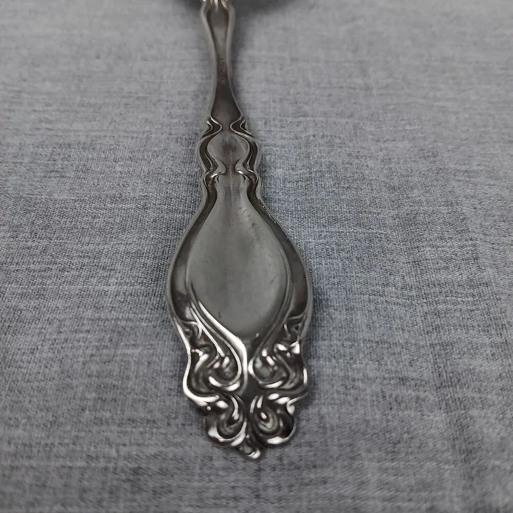 J.B.Cross Silver Plate Serving Fork Ornate Art Deco Style Vintage Replacement